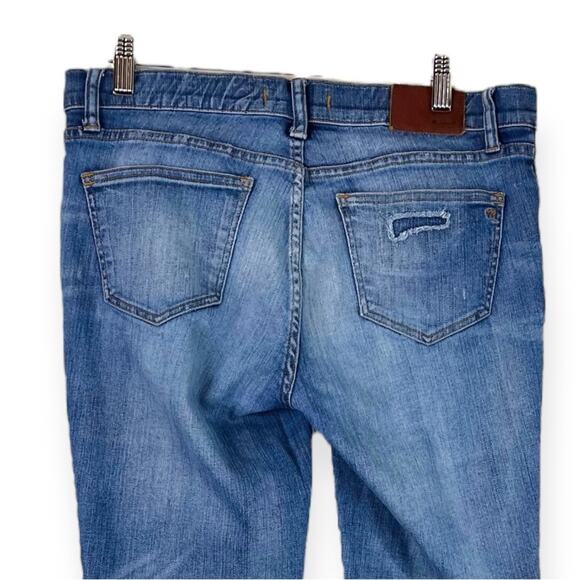 Madewell Skinny Ankle Jeans Mid Rise Medium Wash Distressed Women’s Size 29 - Picture 4 of 6